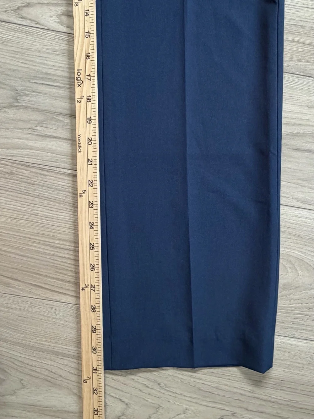 Banana Republic Womens Straight Sculpted Hi Rise Stretch Navy Pant Sz 4
